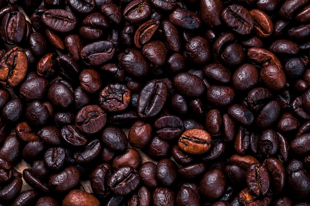 Coffee beans. Drink. Background