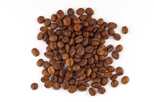 Coffee beans isolate on white