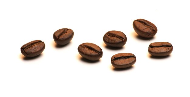 coffee beans isolated on white background