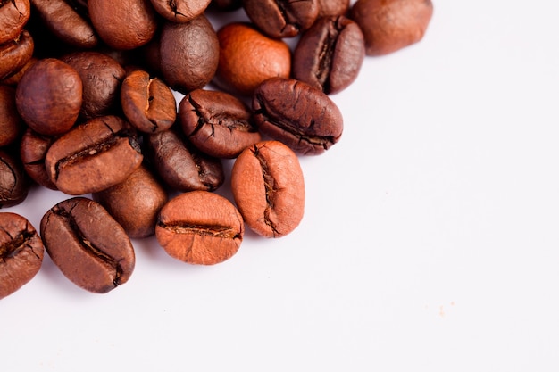 Coffee beans isolated with white background