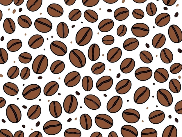 coffee beans pattern