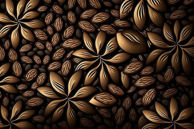 コー​​ヒー豆パターン