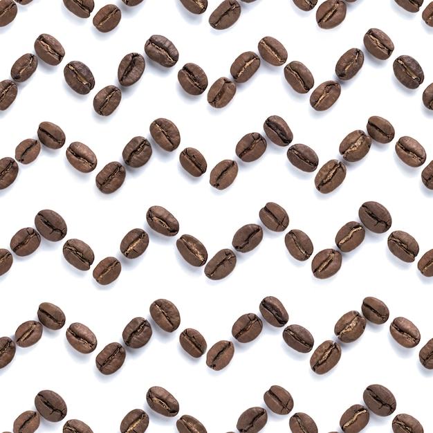 Coffee beans seamless pattern