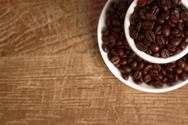 Coffee beans in selective focus