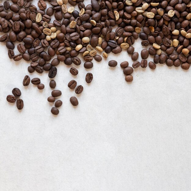 Coffee beans on table