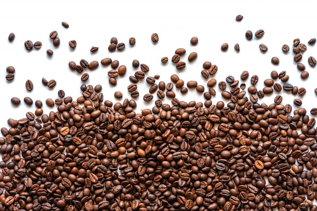 Coffee beans textured background