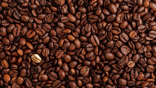 写真 コーヒー豆のテクスチャ。群衆のコンセプトから際立つ。