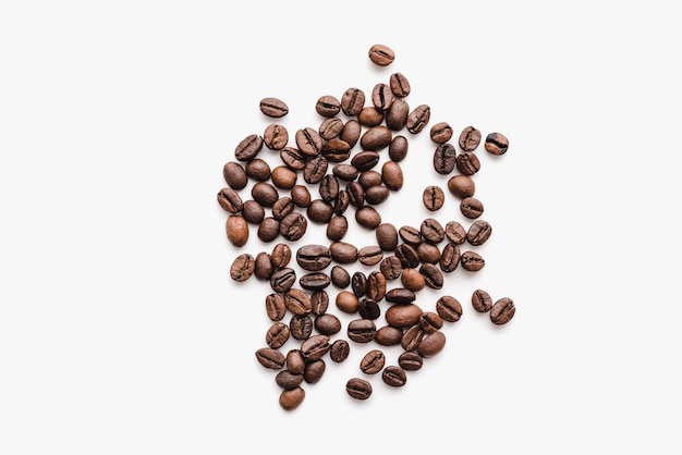 coffee beans on a white background coffee beans