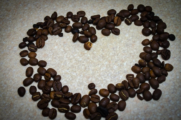 coffee beans on a white background