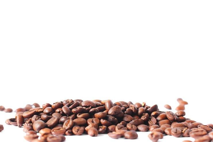 白のコーヒー豆