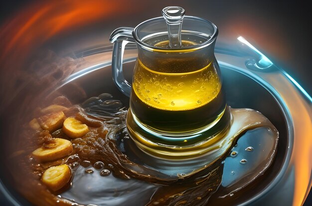 coffee black coffee drip coffee generated by ai