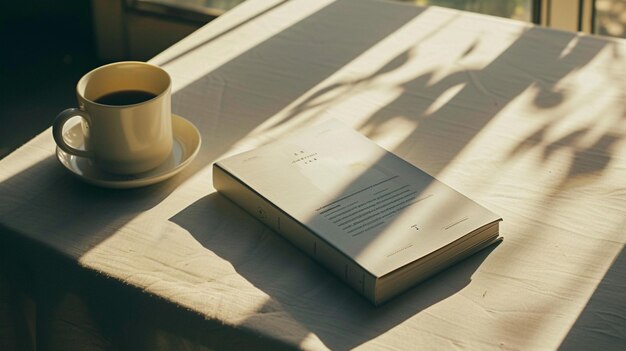 coffee and book background