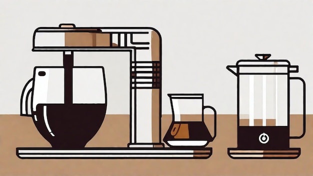 Photo coffee brewing methods