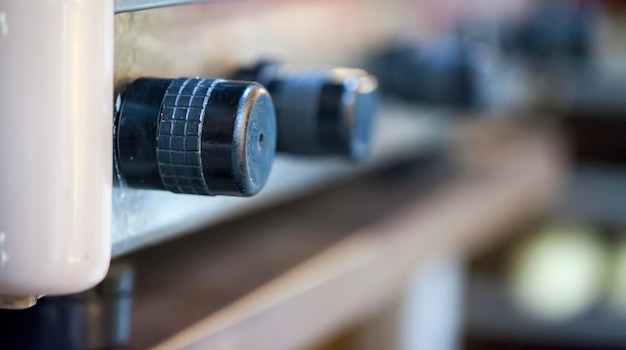 Foto bottoni per il caffè che controllano il vapore foto da vicino