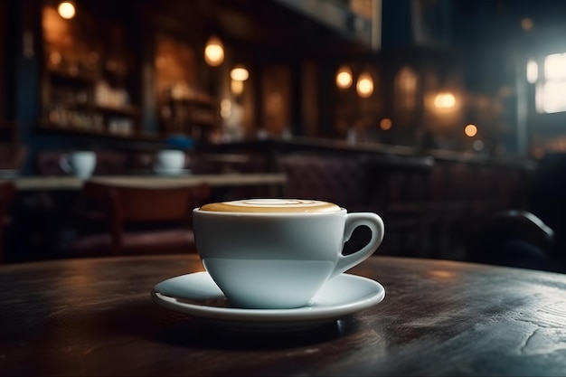 coffee in cafe Generative AI