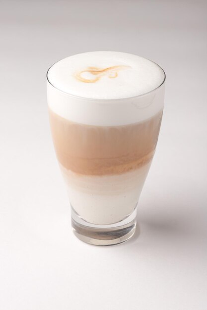 Coffee cappuccino drink on a white background isolated