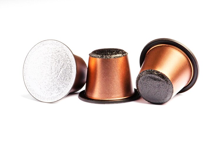 Coffee capsules for the coffee machine White background