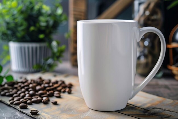 Coffee charming white mug for mokup