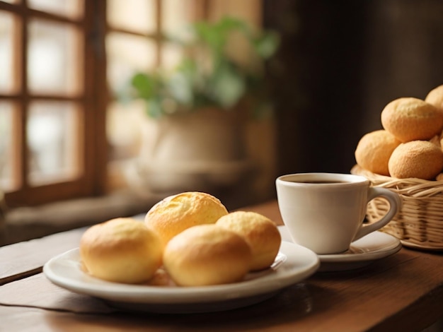 coffee and cheese bread