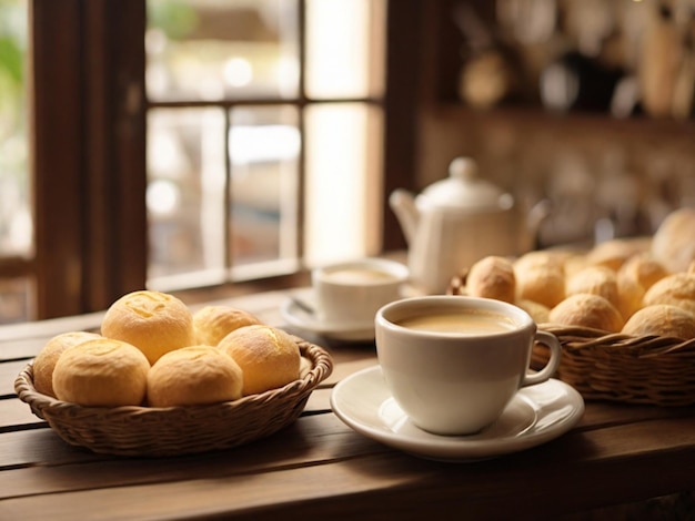 coffee and cheese bread