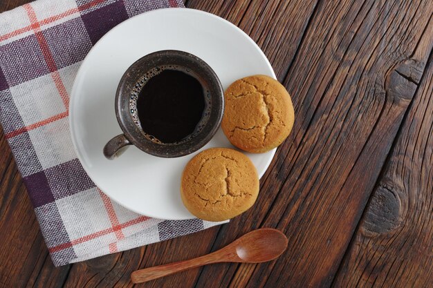 コーヒーとクッキー