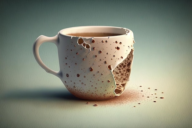 Coffee cup blemish