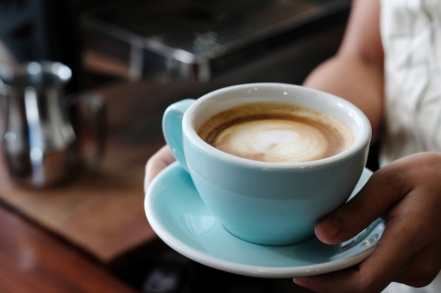 Coffee cup close-up.