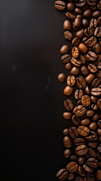 Coffee cup and coffee beans on old wooden background