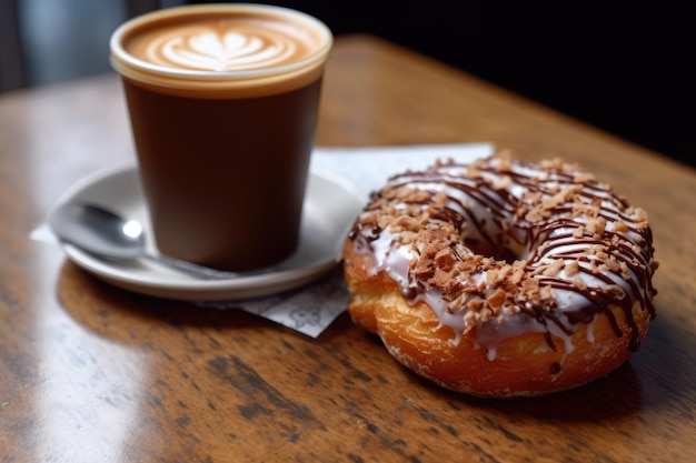 Coffee Cup and Donut Delight