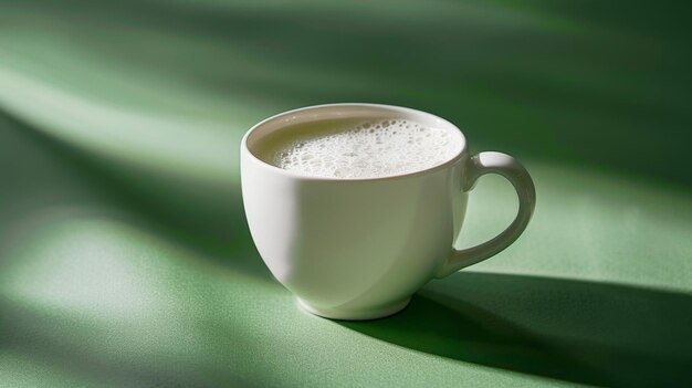 Coffee Cup on Green Table