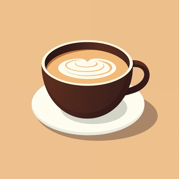 Photo coffee cup icon flat design