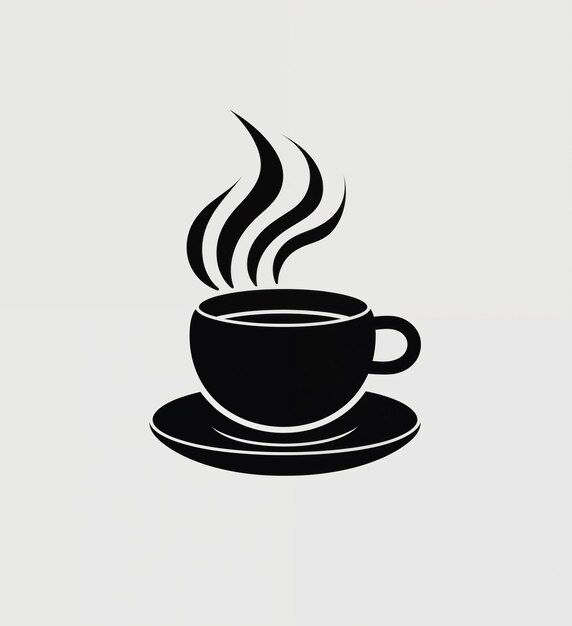 Photo coffee cup icon flat design