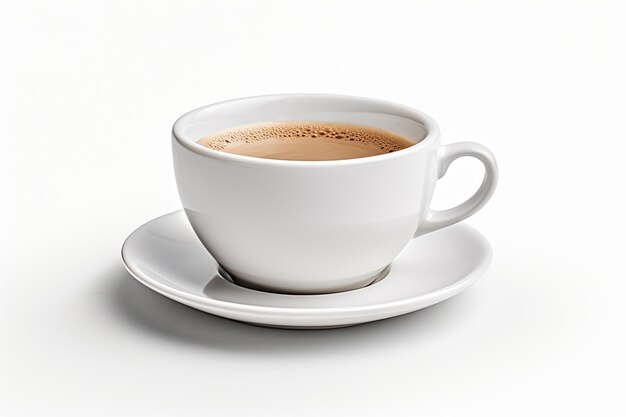 写真 白い背景で隔離のコーヒー カップ