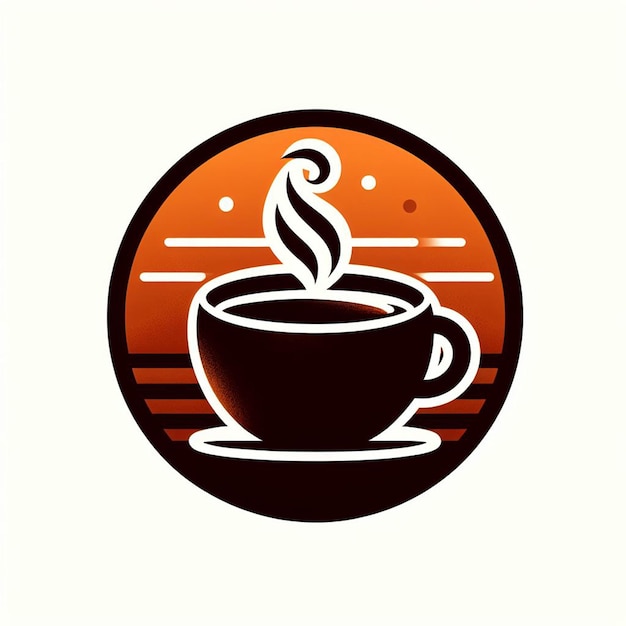 Foto logo della tazza di caffè