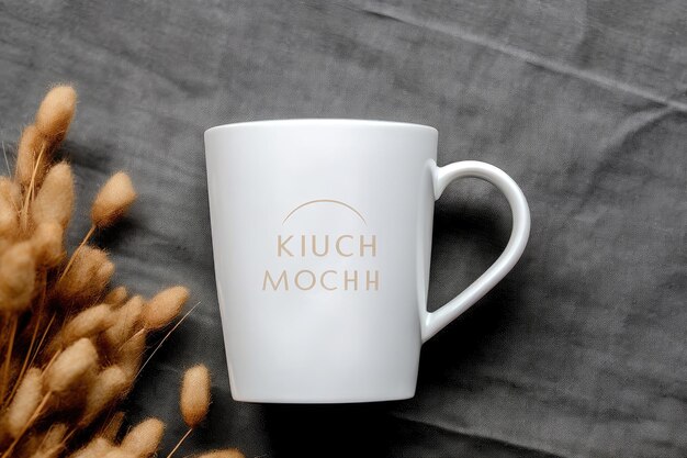 Photo coffee cup mockup style