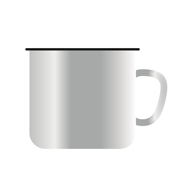 coffee cup mockup white 3d style