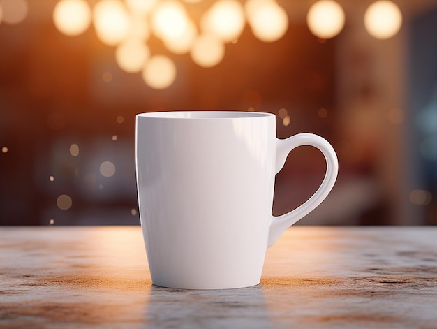 Coffee cup mockup with customizable logo placement