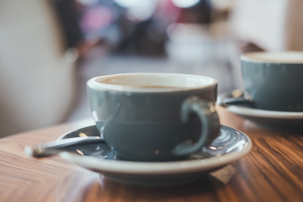 Coffee cup on table 