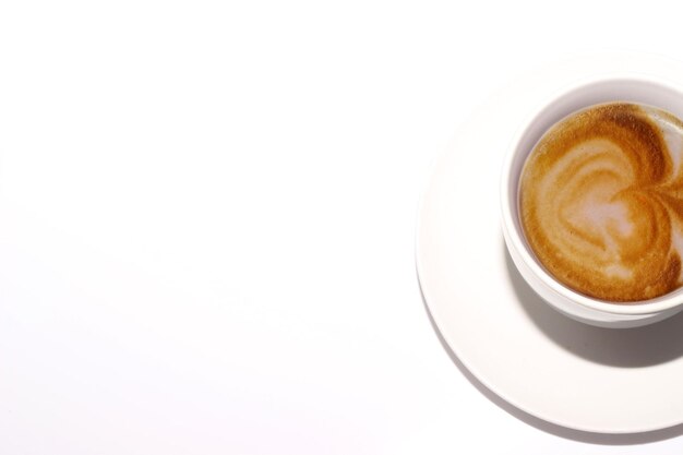 Coffee cup on white background