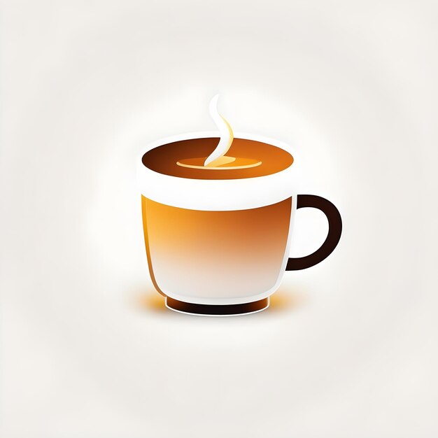 Coffee cup on white background