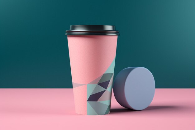 A coffee cup with a lid on it