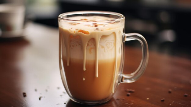 Coffee Cup on Wooden Table