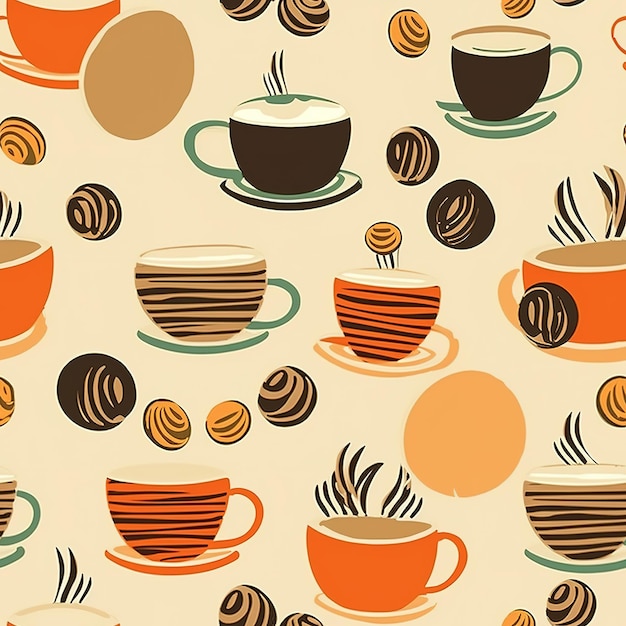 coffee cups pattern