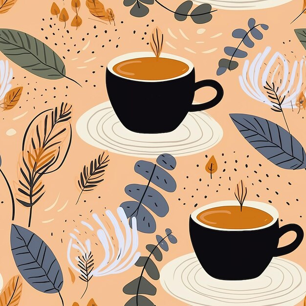 coffee cups pattern