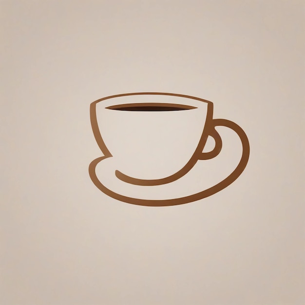 Foto logo del caffè disegno illustrazione del caffè