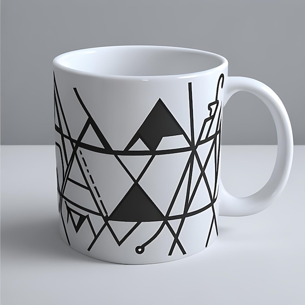 Coffee designing mug