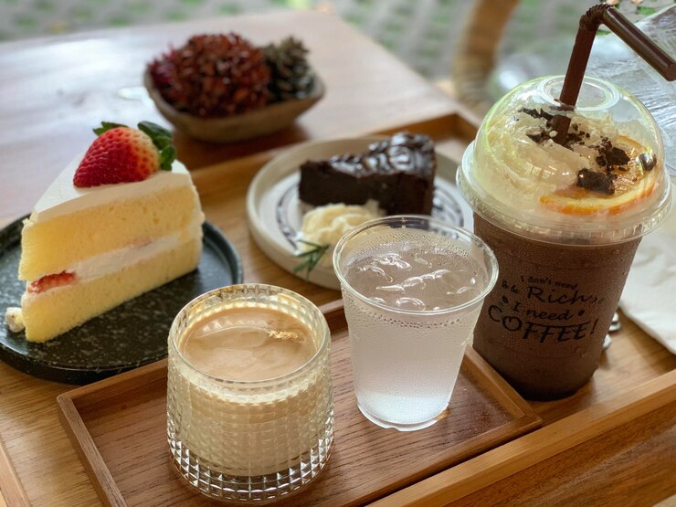 Photo コーヒーとデザートセット