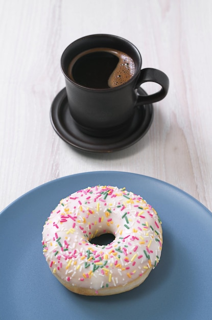 Coffee and donut