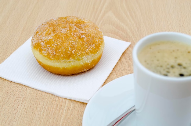 Coffee and a donut