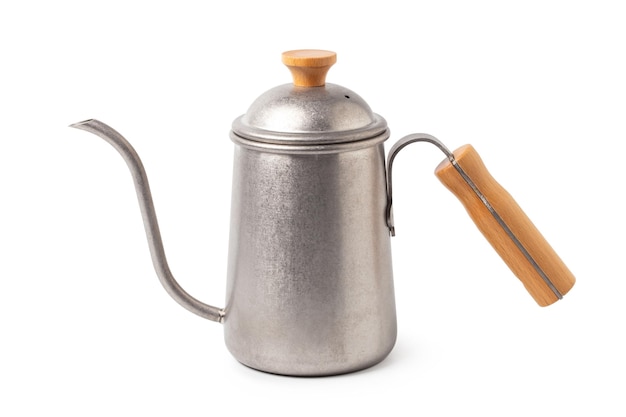 Photo coffee drip kettle isolated on white background with clipping path